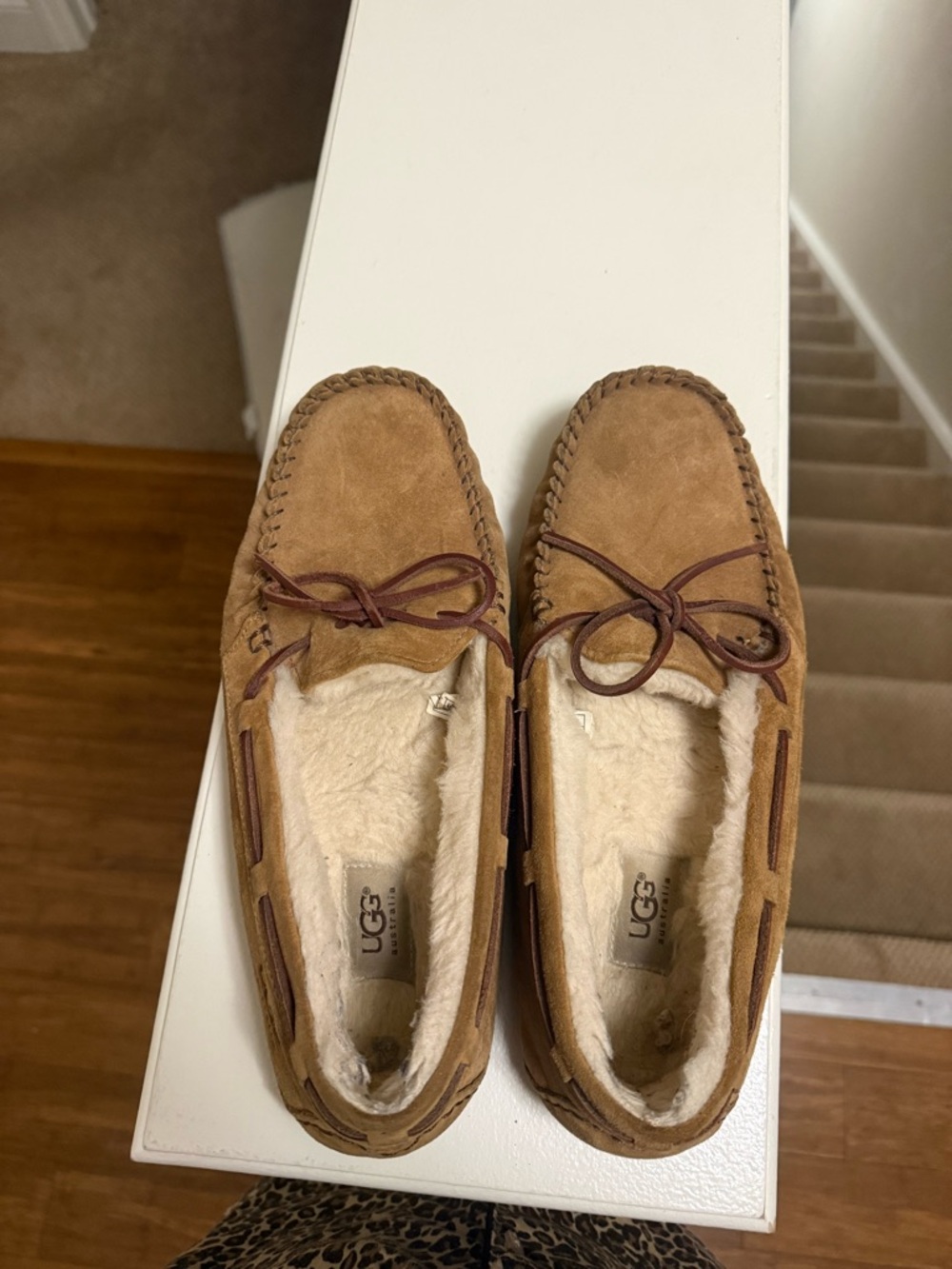 UGG Dakota Chestnut Suede Moccasin Slippers